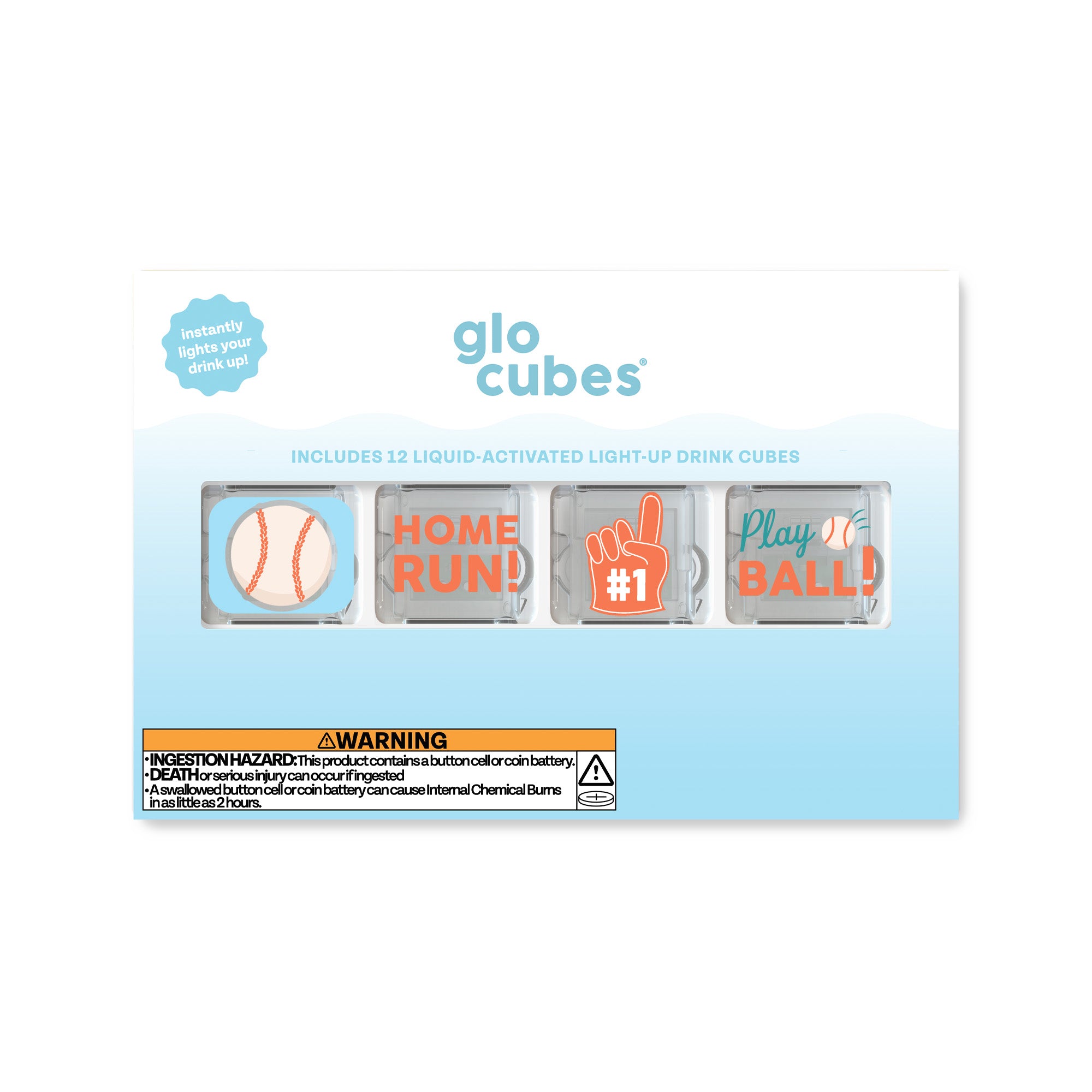 Glo Cubes - Custom Baseball 12 Pack