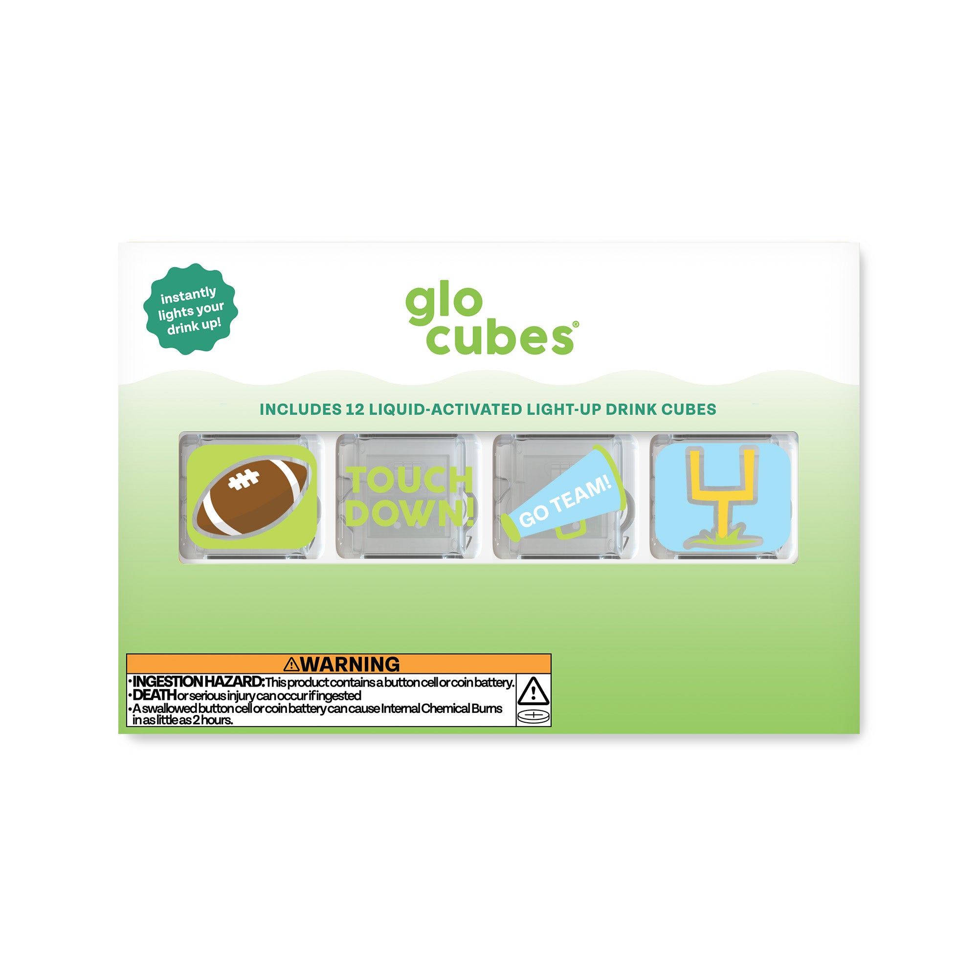 Glo Cubes - Custom Football 12 Pack