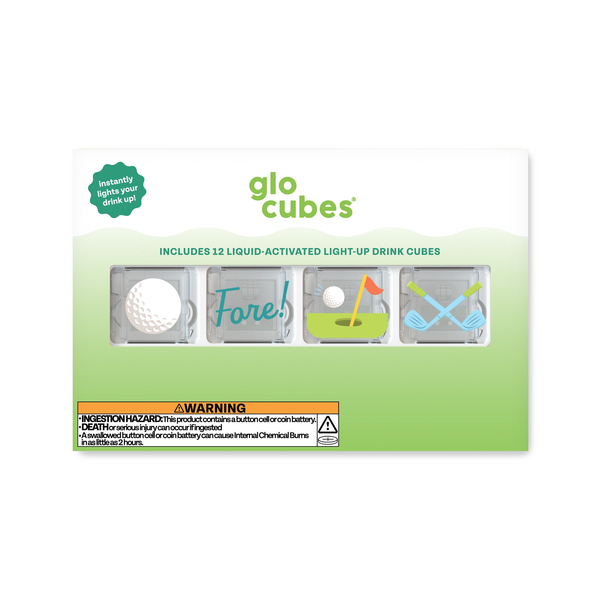 Glo Cubes - Custom Golf 12 Pack