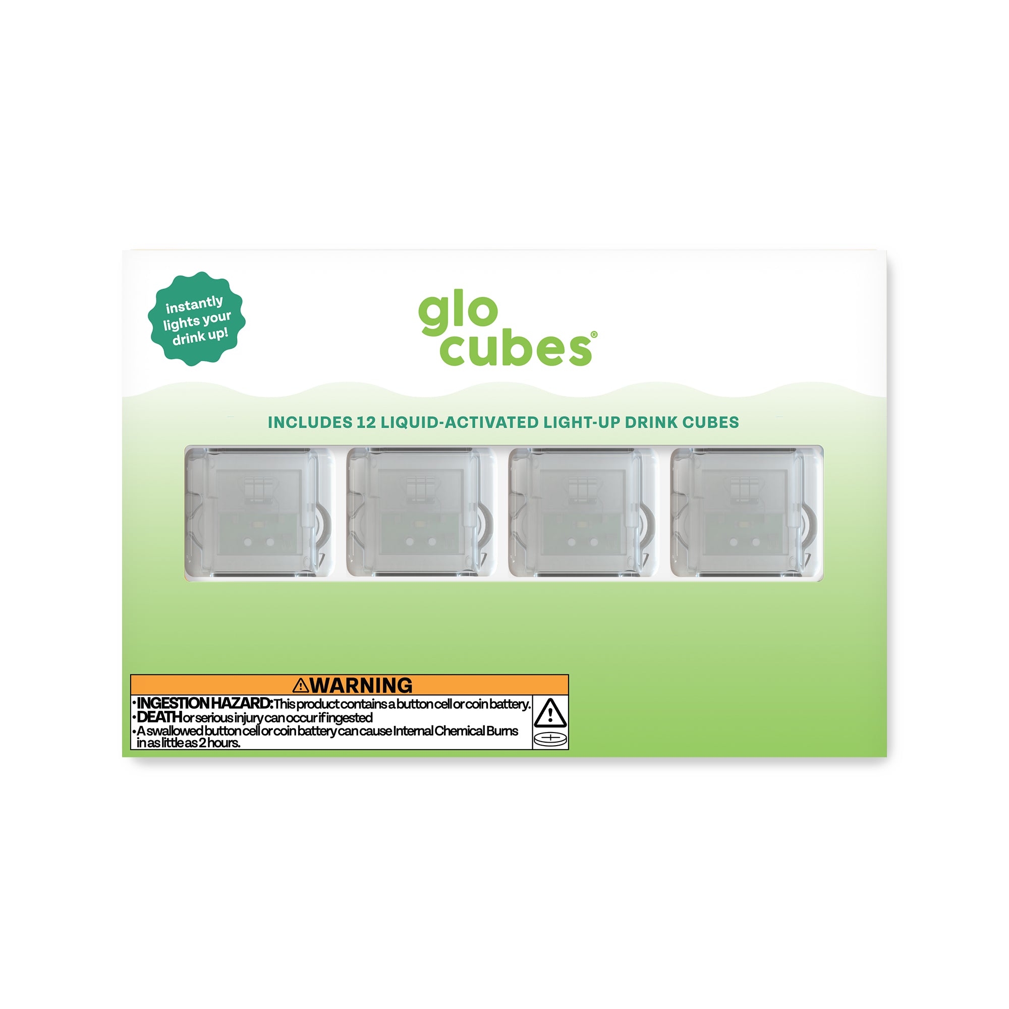 Glo Cubes - Green 12 Pack