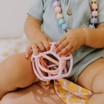 2-Pack Sensory Ball & Fidget Ball - Bubblegum and Peach