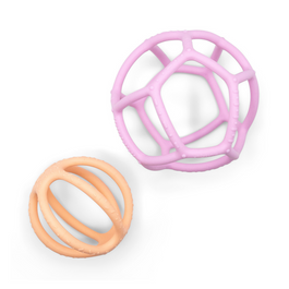2-Pack Sensory Ball & Fidget Ball - Bubblegum and Peach