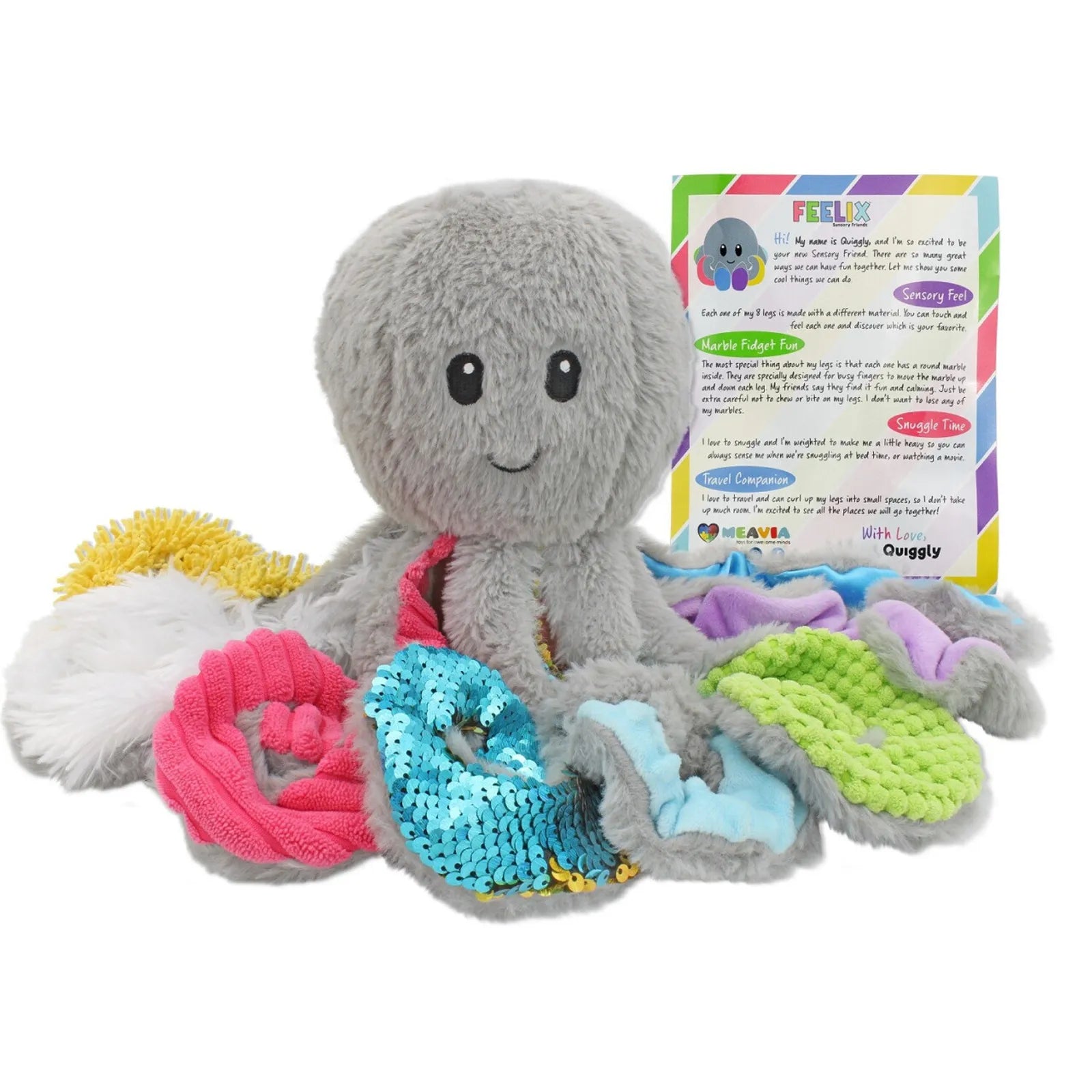 Quiggly The Weighted Sensory Octopus