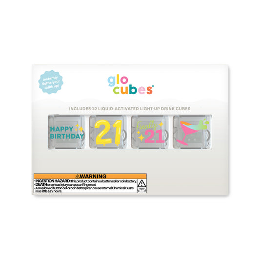 Glo Cubes - Custom 21st Birthday 12 Pack