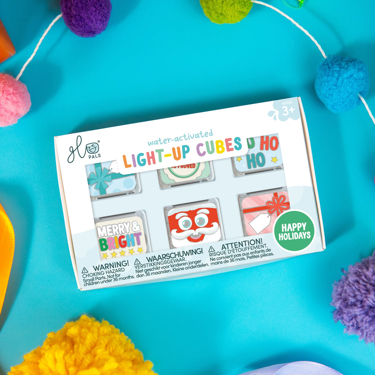 Light-Up Cubes 6-Pack, Christmas