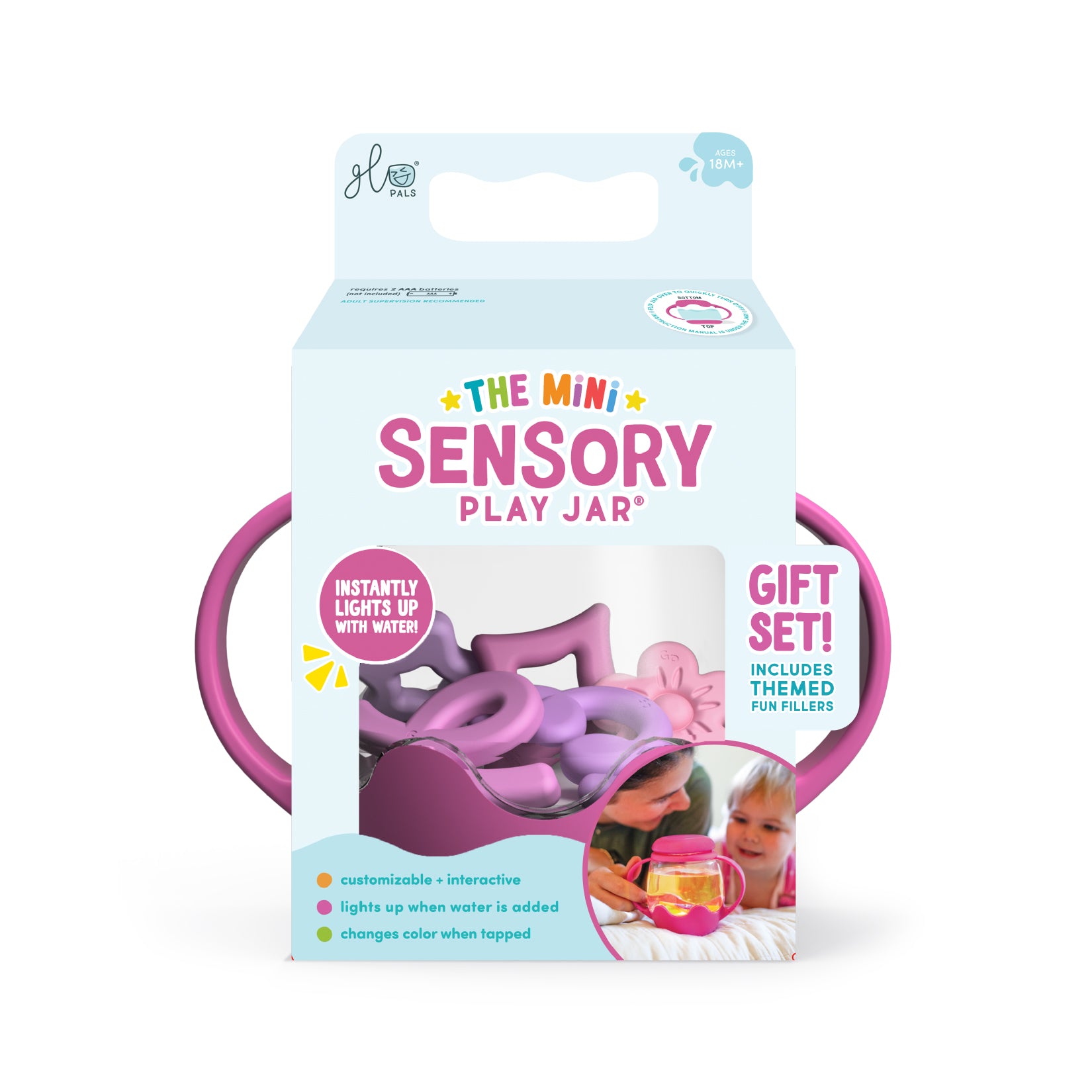 Mini Sensory Play Jar Gift Set - Pink