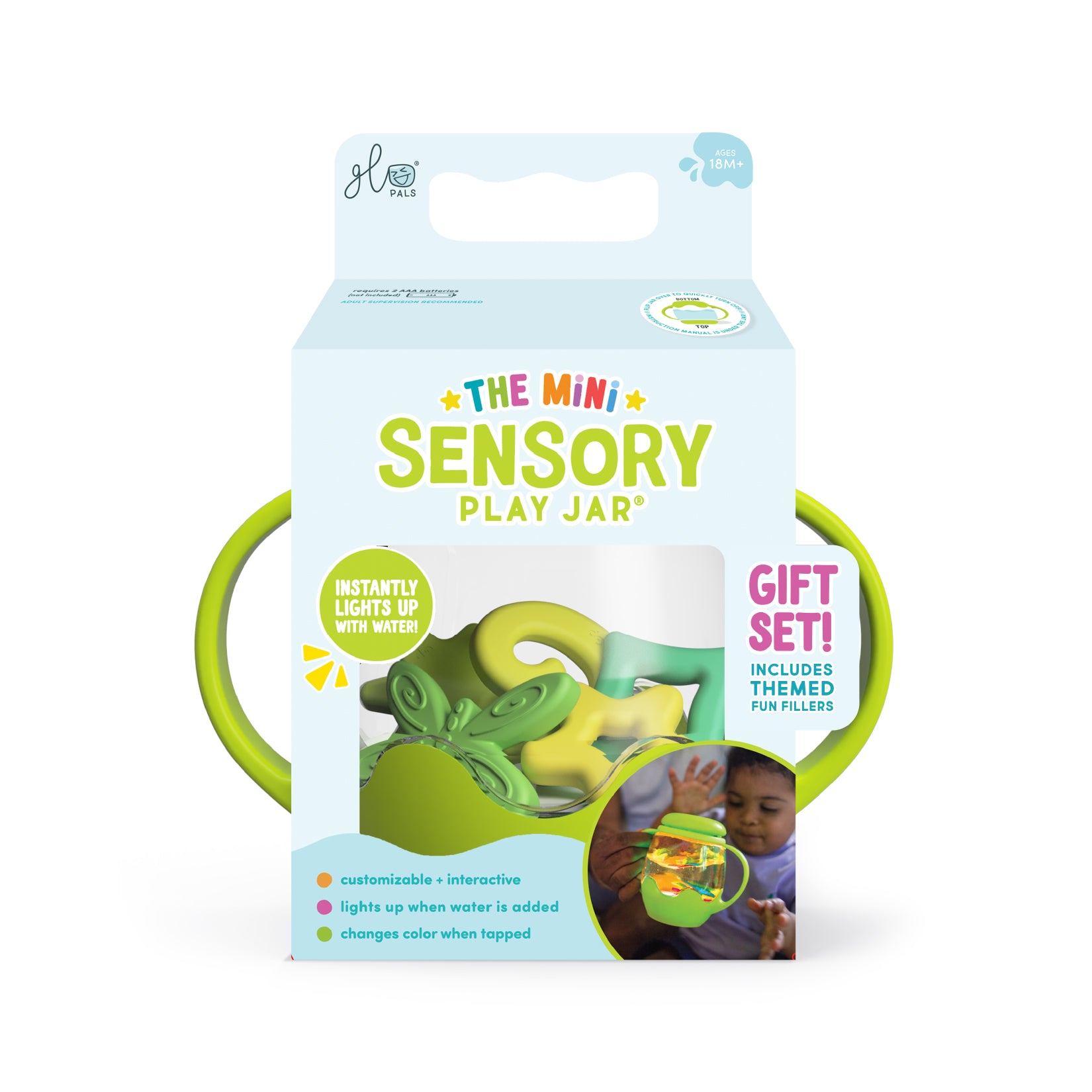 Mini Sensory Play Jar Gift Set - Green