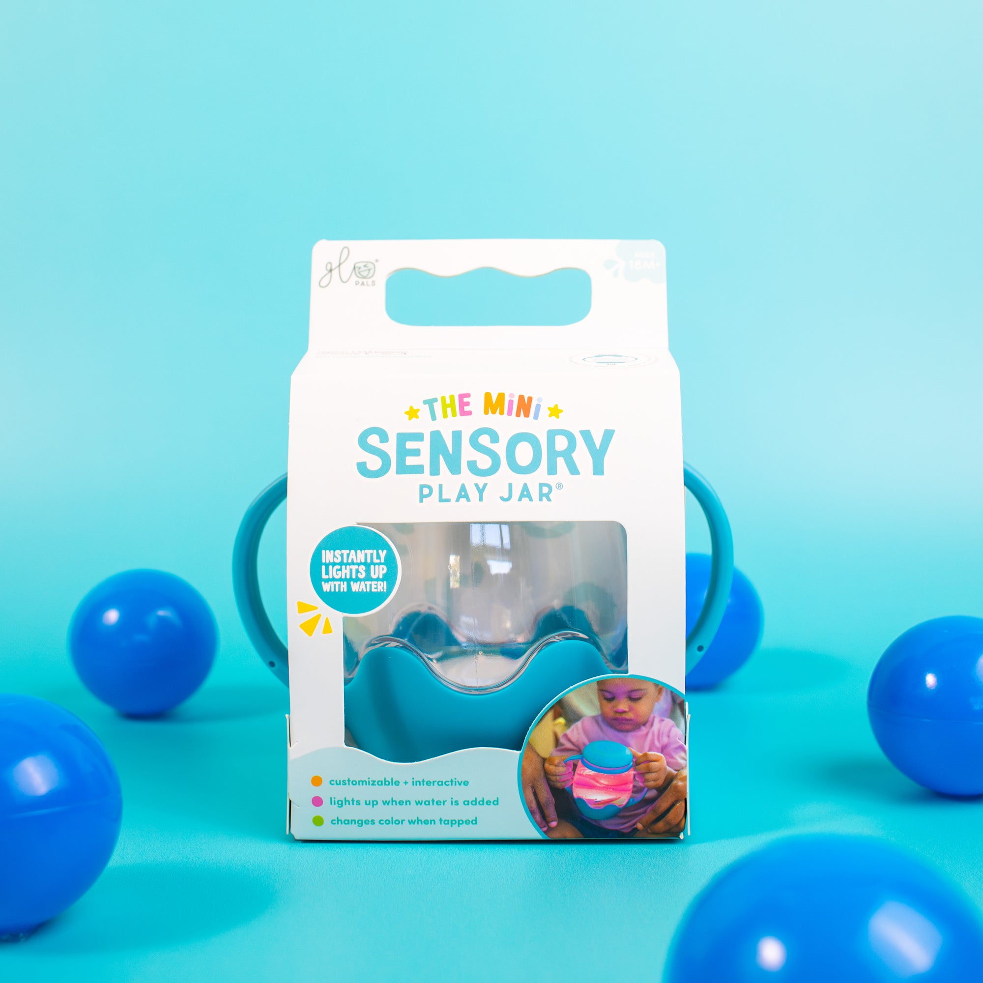 Mini Sensory Play Jar Gift Set - Blue