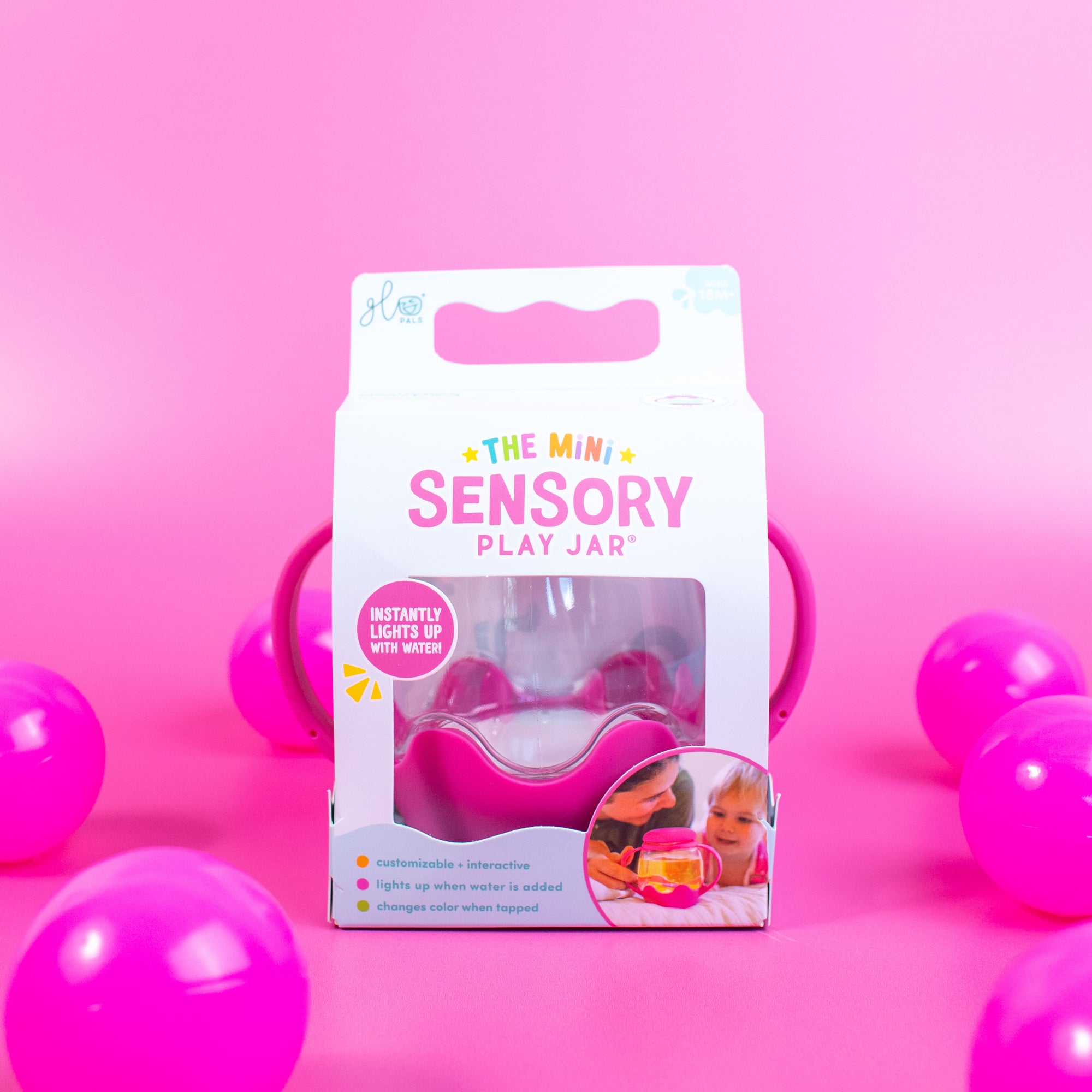 Mini Sensory Play Jar Gift Set - Pink