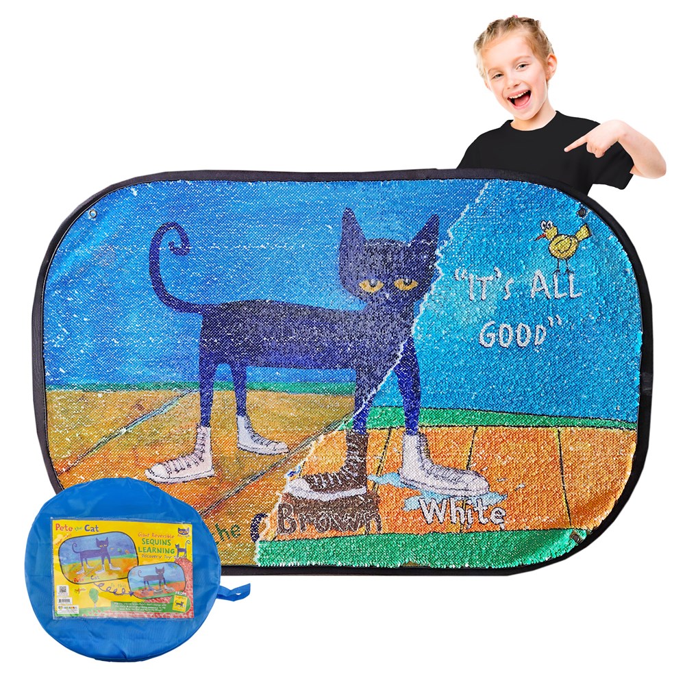 Pete The Cat - Reversible Sequins - White Shoes