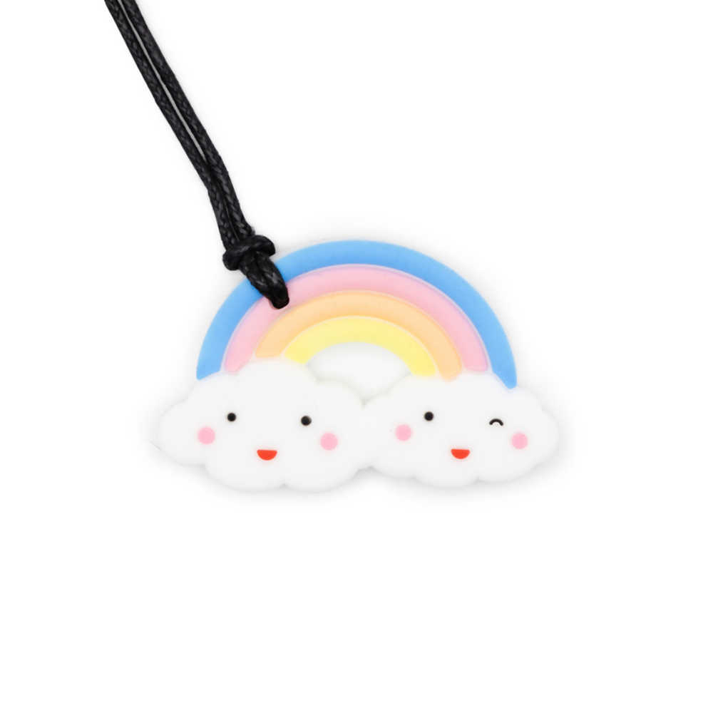 Kids Chew Pendants - Rainbow - Rainbow Pastel