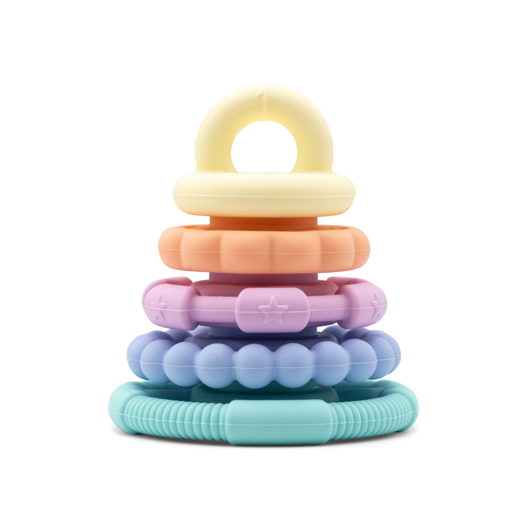 Rainbow Stacker Teether & Toy - Pastel